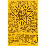 KEITH HARING - Pop Shop Handbill/Sticker