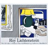 ROY LICHTENSTEIN - Two Paintings: Green Lamp