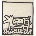 KEITH HARING - Barking TV Dog