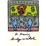 KEITH HARING & ANDY WARHOL - Andy Mouse II, Homage to Warhol