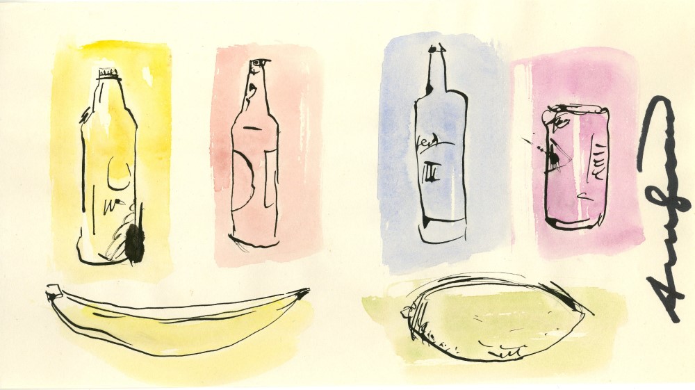 ANDY WARHOL - Bottles, Can, Fruit