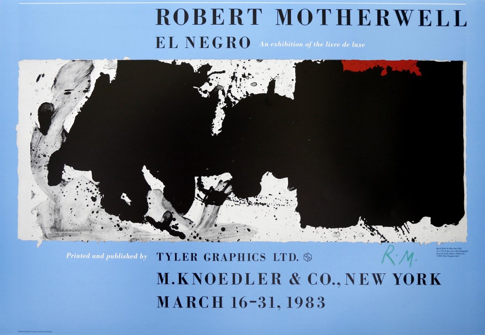 ROBERT MOTHERWELL - Black with No Way Out