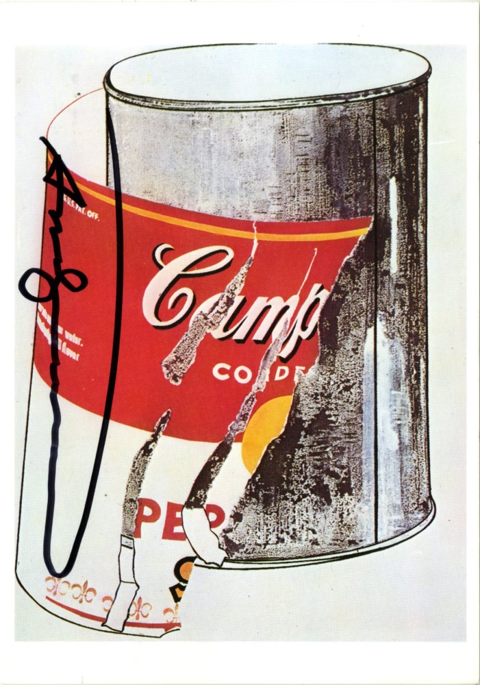 ANDY WARHOL - Big Torn Campbell's Soup Can