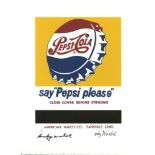 ANDY WARHOL [d'apres] - Pepsi-Cola