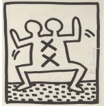 KEITH HARING - Double-Headed X Man