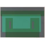 JOSEF ALBERS - Chalk Green Façade (d)