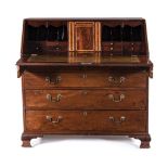 A GEORGE III MAHOGANY BUREAU