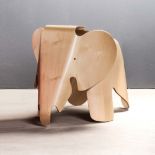 A MAPLE PLYWOOD ELEPHANT DESIGNED IN 1945 BY CHARLES AND RAY EAMES FOR VITRA of typical form,