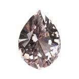59.54ct MORGANITE the pear shaped pink Morganite is lightly included and accompanied by a GemLab