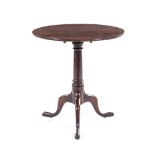 A GEORGE III TILT-TOP TRIPOD OCCASIONAL TABLE