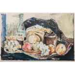Israel-Isaac (Lippy) Lipshitz (South African 1903-1980) STILL LIFE WITH FRUIT signed, dated 1946 and