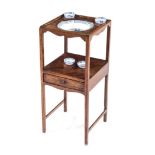 A GEORGE III MAHOGANY WASHSTAND