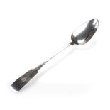 A GEORGE IV SCOTTISH SILVER ‘FIDDLE’ PATTERN BASTING SPOON, ALEXANDER CAMERON, DUNDEE WITH EDINBURGH