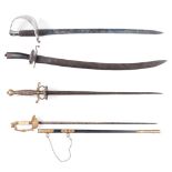 THE SHORT SWORD COLLECTION A British Naval Cutlass bayonet 1875 as used in the Zulu War. The blade