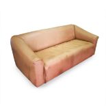 A LEATHER UPHOLSTERED DS 47 SOFA, MANUFACTURED BY DE SEDE SWITZERLAND