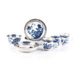 AN ASSORTED COLLECTION OF CHINESE BLUE AND WHITE WARES each similarly painted with a scene of