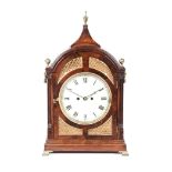 A REGENCY MAHOGANY AND BRASS-BOUND BRACKET CLOCK, CIRCA 1850 BUYERS ARE ADVISED THAT A SERVICE IS
