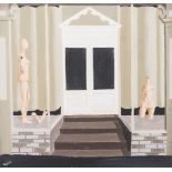 Fred Page (South African 1908 – 1984 SHOPFRONT signed and dated 1981 gouache on card 29 by 30cm