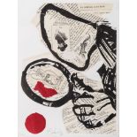 William Kentridge (South African 1955 -) NOSE WITH MAGNIFYING GLASS