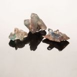 A COLLECTION AJOITE CRYSTAL QUARTZ (3) A collection of 3 pieces of ajoite crystal quartz (3)