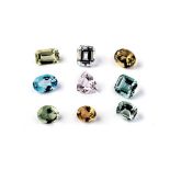 89.71CT OF ASSORTED BERYL 9 beryl of various cuts, colours and sizes 9 beryl of various cuts,