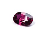 A 4.05CT RUBY the brilliant oval cut vivid red ruby is accompanied by a GRS certificate, reference