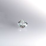 A LIGHT BLUE DIAMOND the 0.50cts modified brilliant cushion cut is accompanied by a GIA certificate,