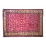 AN INDO-PERSIAN RUG, MODERN Condition: fair 215 by 146cm