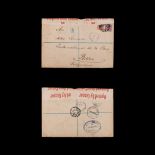 SOUTH WEST AFRICA - 1916 - RARE CENSORED COVER WITH UNION OF SOUTH AFRICA KINGS HEADS Sent from