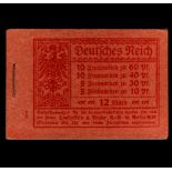 GERMANY - 1921 DEUTSCHES REICH - COMPLETE BOOKLET No. 15 Rare complete booklet in excellent