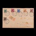 GERMAN SOUTH WEST AFRICA - 1901 - RARE COVER WITH COMPLETE 1898 SET An incredibly rare cover sent