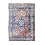 A SILK HERIZ RUG Condition: fair 190 by 130cm