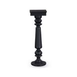 A REGENCY EBONISED PEDESTAL