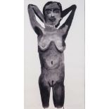 Marlene Dumas (South African 1953-) PURPLE POSE signed, dated 1999, editioned 22/50 and inscribed