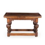 A DUTCH OAK DRAW LEAF TABLE, 19TH CENTURY
