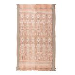 AN ANTIQUE IKAT TEXTILE, BORNEO Iban Dyak handwoven with natural pigments and vegetable fibres