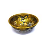 A JAPANESE SATSUMA EARTHENWARE BOWL, MEIJI PERIOD, 1868 – 1912 the deep rounded sides rising from an