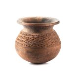 A CLAY WATER POT, CAMEROON
