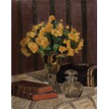Otto Lämmerhirt (German 1867-1935) STILL LIFE WITH YELLOW FLOWERS