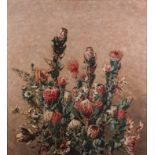 Robert Gwelo Goodman (South African 1871-1939) PROTEAS signed with artist's initials oil on canvas