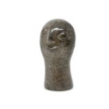 Zimbabwean School of Sculptors (Zimbabwean 20th Century-) SMALL FACE signed Ramina stone