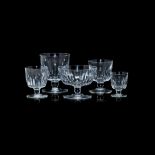 A GROUP OF BACCARAT "MAZAMET" STEMWARE, FRANCE, 1944 - 1956 comprising: 12 red wine, 12 white