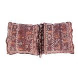 A VERAMIN SADDLE BAG, NORTHERN IRAN CIRCA 1960 condition: fair 116cm long by 55cm wide