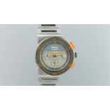 GENTLEMEN'S SEIKO 'GIUGIARO' RE-EDITION CHRONOGRAPH WRISTWATCH REF. 7T12, circular two tone triple