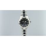 GENTLEMEN'S TAG HEUER AQUARACER STAINLESS STEEL CHRONOGRAPH WRISTWATCH REF. CAF2110, circular