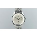 GENTLEMEN'S LONGINES ULTRA CHRON STAINLESS STEEL WRISTWATCH, circular silver dial with hairline