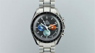 RARE GENTLEMEN'S OMEGA SPEEDMASTER MARS TO MOON LIMITED EDITION CHRONOGRAPH REF. 35775000 w/ BOX &