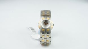 LADIES' MAURICE LACROIX WRISTWATCH REF. AE52900, pearl like dial, gold hands, bi colour case and