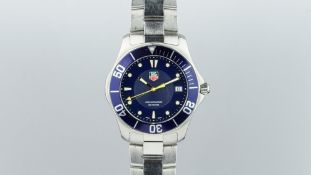 GENTLEMEN'S TAG HEUER AQUARACER REF, WAB1112, blue dial, date aperture, luminous hour markers,