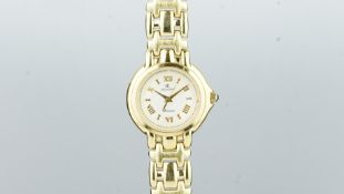 LADIES' TAG HEUER REF. WG1212-K0, white dial, luminous hour markers, date aperture, stainless